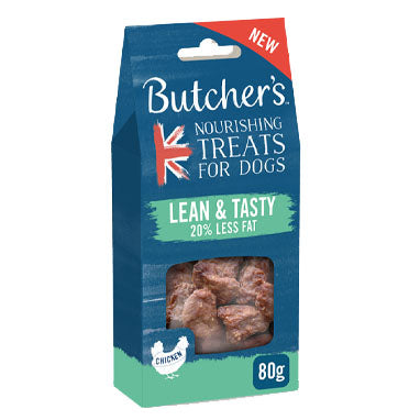 Butchers Lean & Tasty Treats Chicken  6 x 80g (BAGS ONLY) - ONE CLICK SUPPLIES