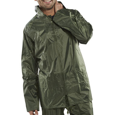 Beeswift Nylon Olive Weatherproof Jacket {All Sizes} - ONE CLICK SUPPLIES