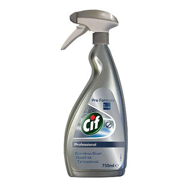 Cif Pro-Formula Stainless Steel and Glass Cleaner 750ml - ONE CLICK SUPPLIES