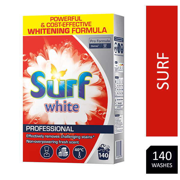 Surf Pro-Formula White Washing Powder 8.45kg, 140 Wash.