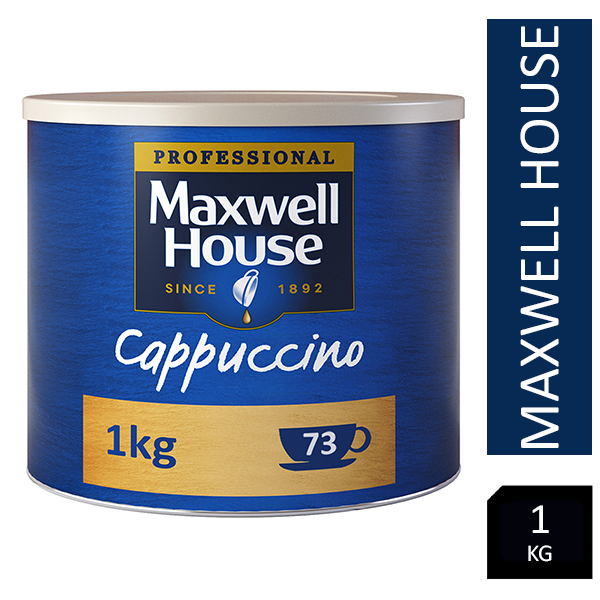 Maxwell House Cappuccino Instant Coffee 1kg Tin - ONE CLICK SUPPLIES