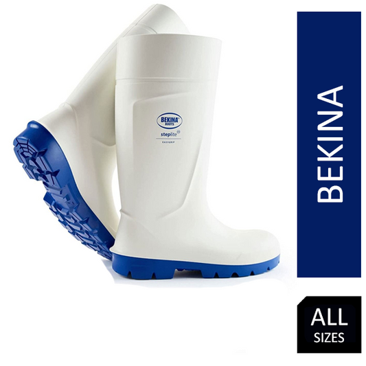 Bekina Easygrip Full Safety Boot White  {All Sizes} - ONE CLICK SUPPLIES