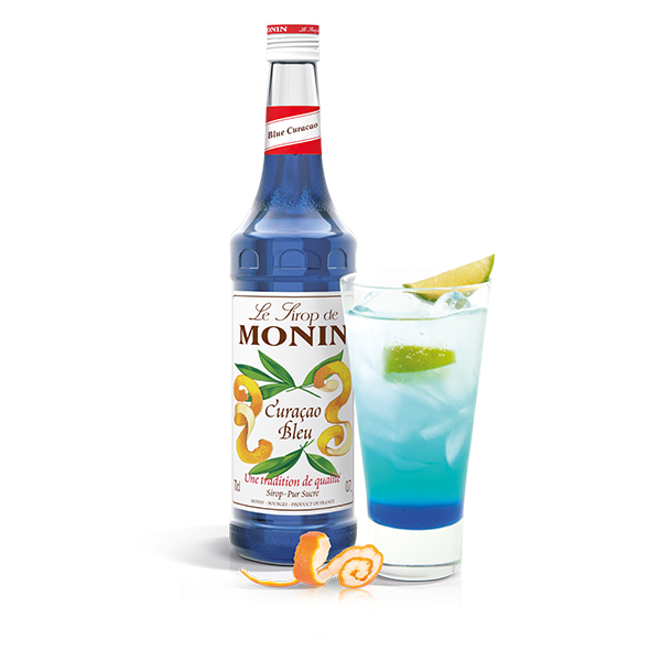 MONIN Blue Curacao Cocktail Syrup 700ml (Glass Bottle) Discounted Pump Offer