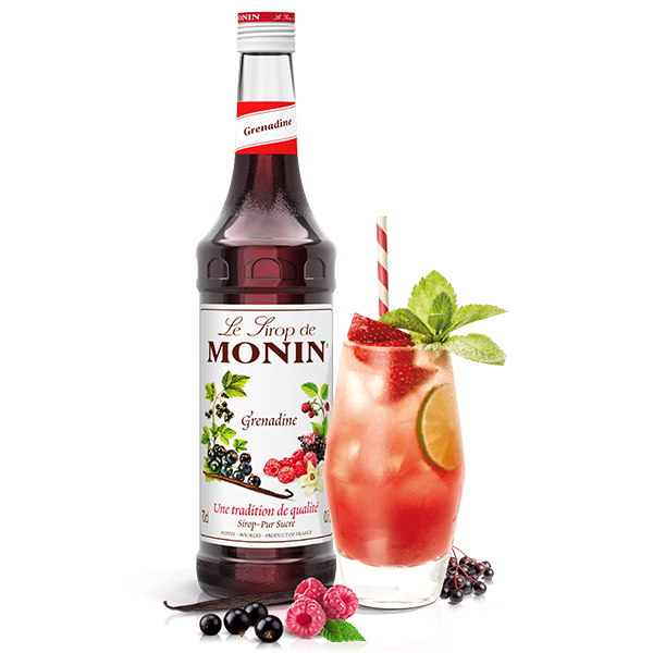 Monin Grenadine Cocktail Syrup 700ml (Glass Bottle)