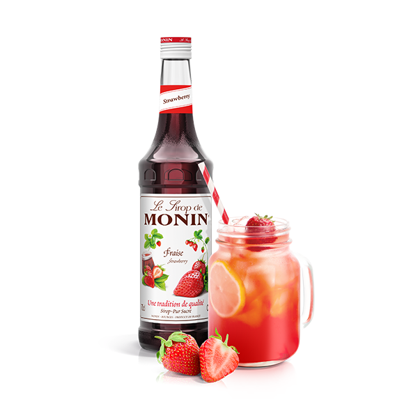 MONIN Strawberry / Fraise Coffee Syrup 700ml (Glass Bottle)