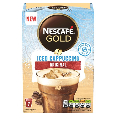 Nescafe Gold Iced Cappuccino Instant Coffee Sachets 7x15.5g - ONE CLICK SUPPLIES