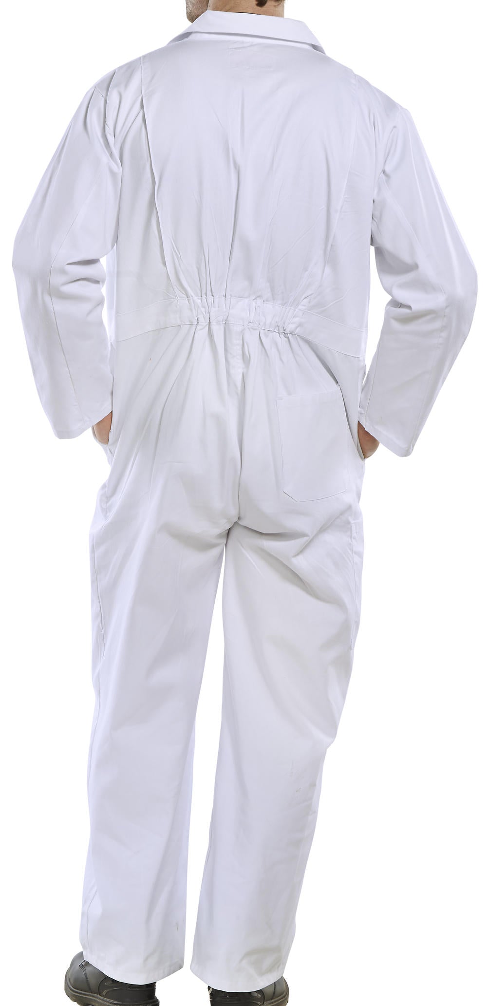 White Pre-Shrunk Boiler Suit  {All Sizes} - ONE CLICK SUPPLIES