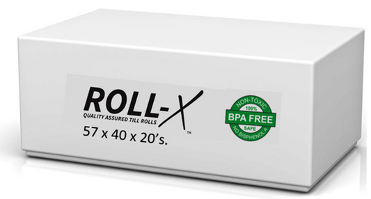 Roll-X Thermal Till Rolls BPA FREE (57x40) - ONE CLICK SUPPLIES