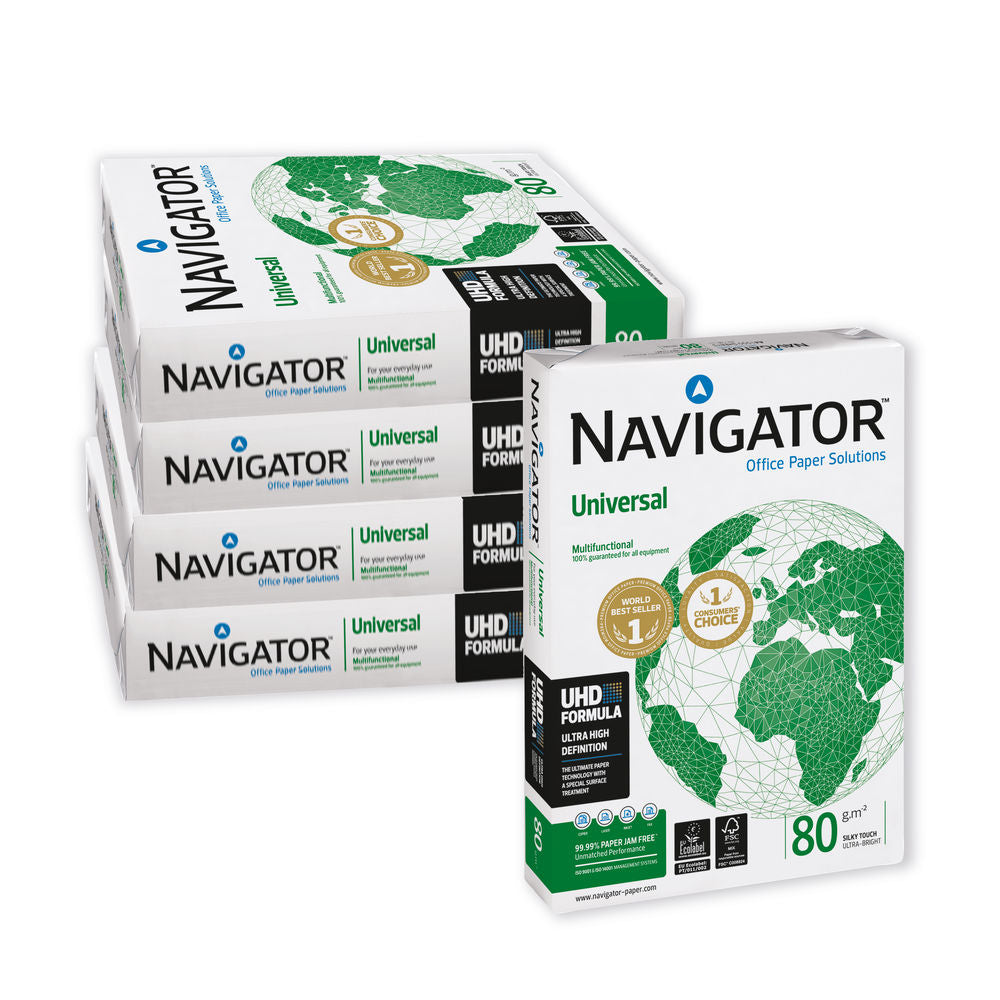 Navigator Universal A4 Paper 80gsm White (Pack of 500) NAVA480 - ONE CLICK SUPPLIES