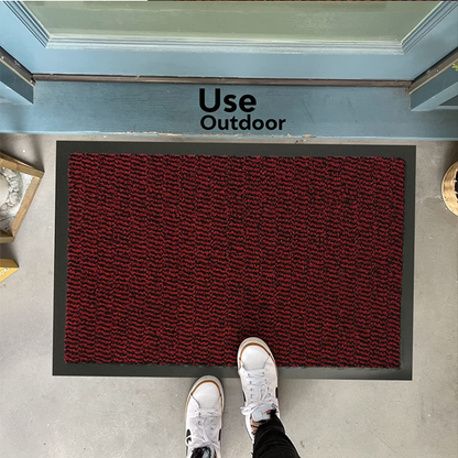 Fixtures Barrier Doorway Door Floor Mat 120cm x 240cm Red - ONE CLICK SUPPLIES