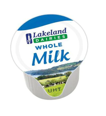 Lakeland Full Fat Milk Pots (Pack of 120) - ONE CLICK SUPPLIES