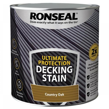 Ronseal Ultimate Decking Stain Country Oak 2.5 Litre - ONE CLICK SUPPLIES