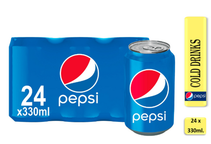 Pepsi 330ml Cans (24 Pack) - ONE CLICK SUPPLIES