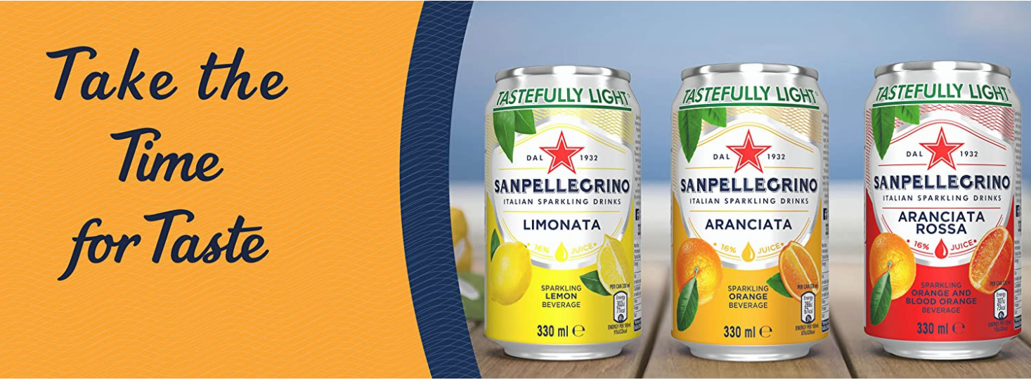 San Pellegrino Aranciata Orange 330ml Cans (Pack of 24) 12441812 - ONE CLICK SUPPLIES