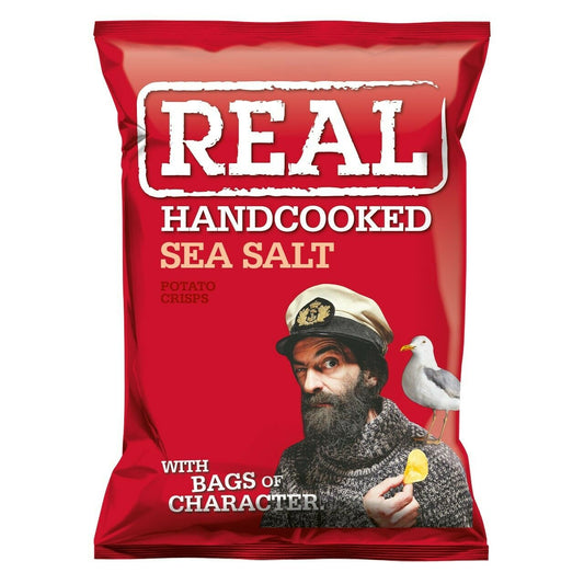 Real Crisps Sea Salt 24 x 35g - ONE CLICK SUPPLIES