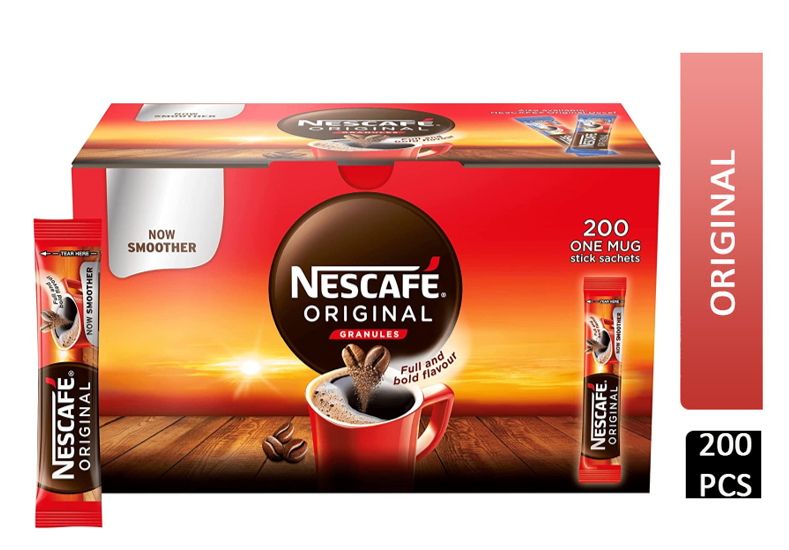 Nescafe One Cup Sticks Coffee Sachets (Pack of 200), New Smoother taste profile. - ONE CLICK SUPPLIES