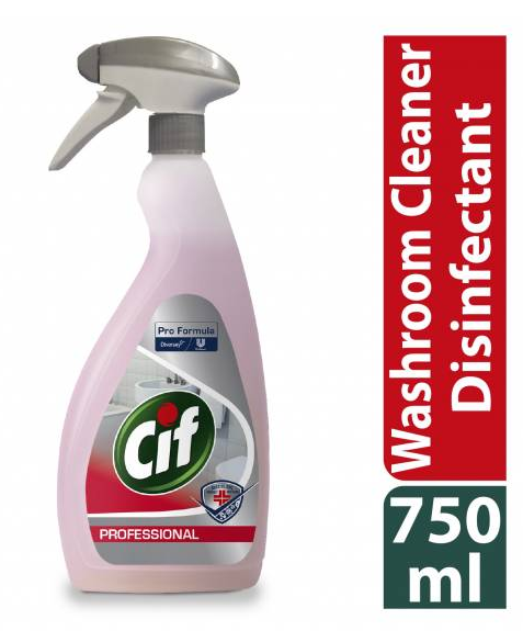 Cif Pro Formula 4in1 Washroom Plus 750ml - ONE CLICK SUPPLIES