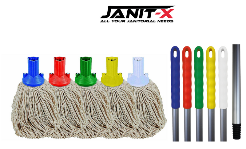 Janit-X  PY Smooth Socket Mop 12oz Blue (Pack of 10) 101869B - ONE CLICK SUPPLIES