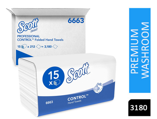 Scott Control Interfold Hand Towels 15 Packs x 212's {6663} - ONE CLICK SUPPLIES