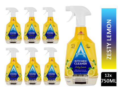 Astonish Kitchen Cleaner, Vegan And Cruelty Free And Blended With Natural Oils, 750ml, Zesty Lemon - ONE CLICK SUPPLIES