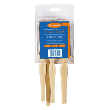 Harris Lynwood Platinum Paint Brush Pack 5's - ONE CLICK SUPPLIES