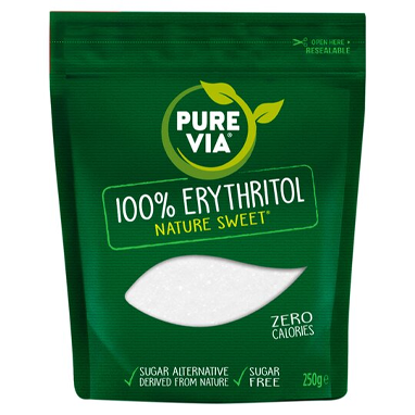 Pure Via 100% Erythritol Nature Sweet 250g {Halal & Gluten Free} - ONE CLICK SUPPLIES