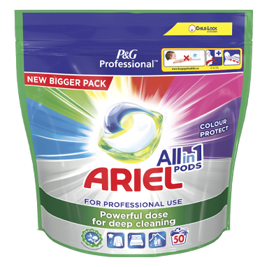 Ariel Professional Colour Protect All In 1 50's - ONE CLICK SUPPLIES