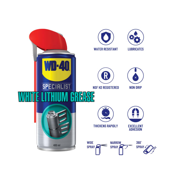 WD-40 Specialist White Lithium Grease 250ml - ONE CLICK SUPPLIES