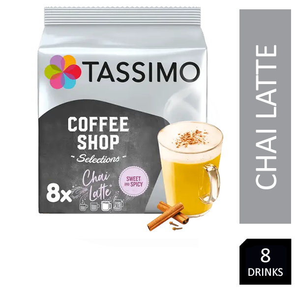 Tassimo Coffee Shop Chai Latte Pods 16's (8 Drinks) - ONE CLICK SUPPLIES