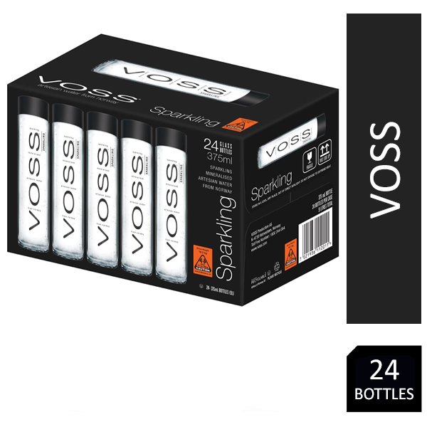 Voss Sparkling Water 24x375ml - ONE CLICK SUPPLIES