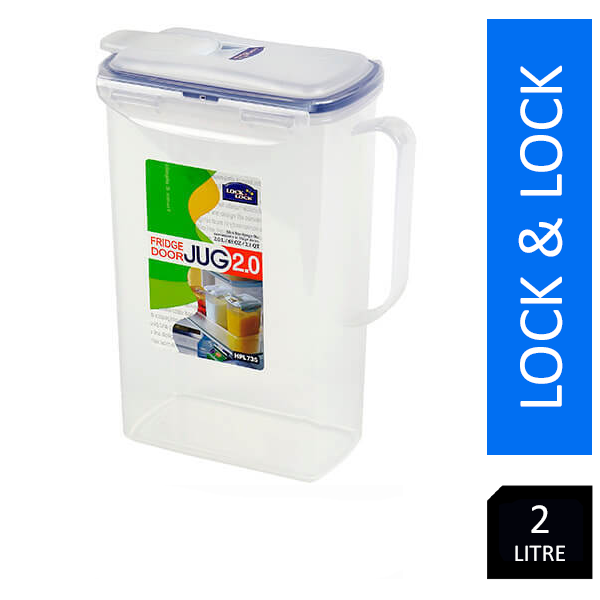 Lock & Lock Rectangular Fridge Door Jug 2 Litre - ONE CLICK SUPPLIES