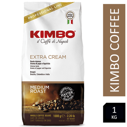 Kimbo Extra Cream 1kg Italian Coffee Beans - ONE CLICK SUPPLIES