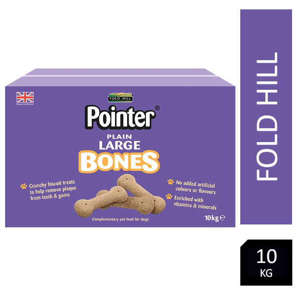 Fold Hill Pointer Plain Large Bones 10kg - ONE CLICK SUPPLIES