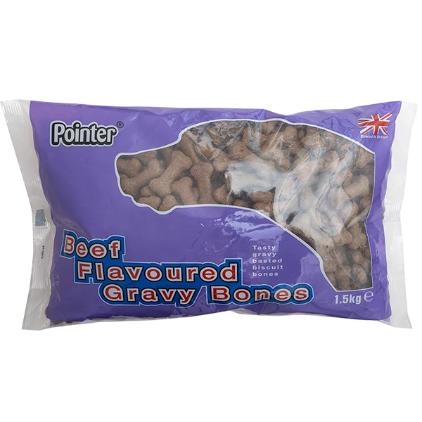 Fold Hill Pointer Gravy Beef Flavoured Bones 1.5kg - ONE CLICK SUPPLIES