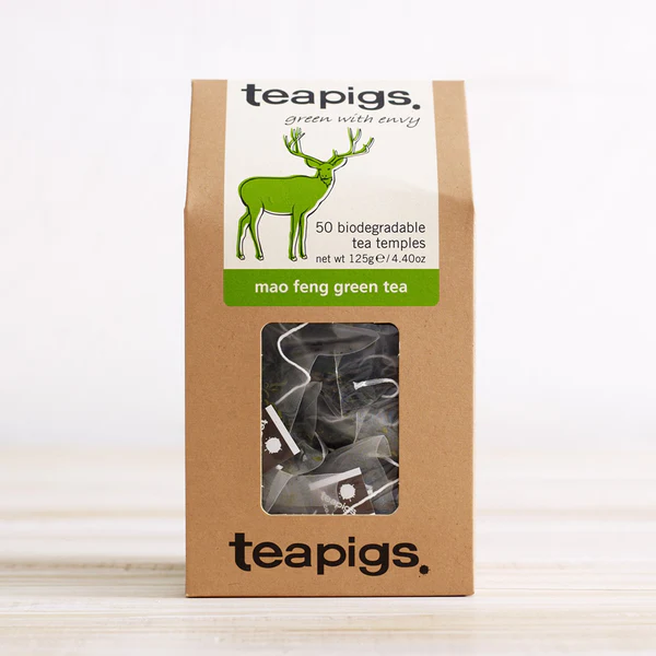 Teapigs Mao Feng Whole Leaf Green Tea Temples  50's - 300's