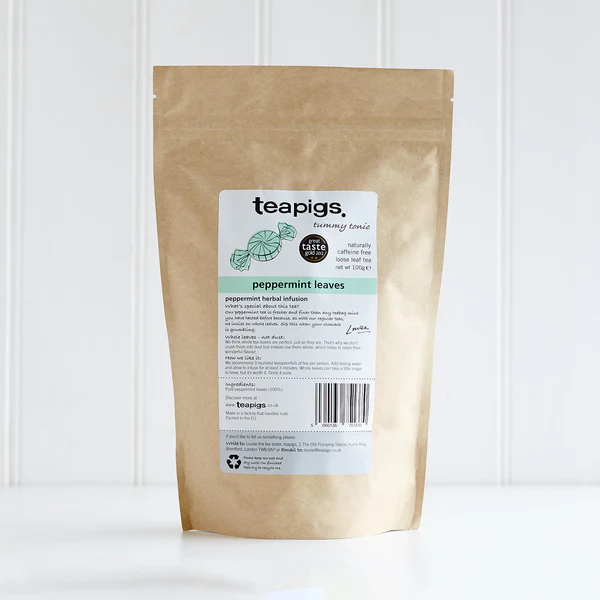 Teapigs Peppermint Leaves Loose Tea Made With Whole Leaves (1 x 100g)