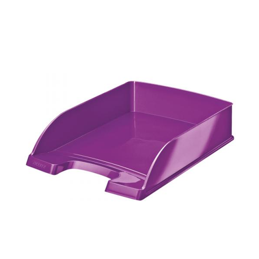 Leitz WOW Letter Tray A4 Portrait Metallic Purple 52263062