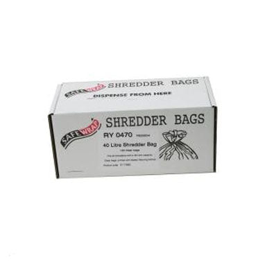 Safewrap Shredder Bag 40 Litre {Pack 100} - ONE CLICK SUPPLIES