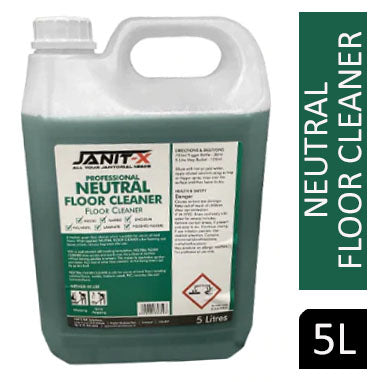 Janit-X Professional Neutral Floor Cleaner Lemon Fragrance 5L Bulk Bottle - ONE CLICK SUPPLIES