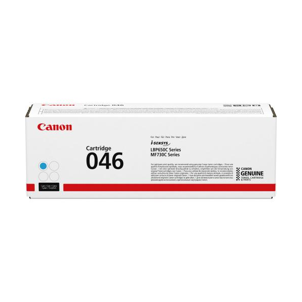 Canon 046C Cyan Standard Capacity Toner Cartridge 2.3k pages - 1249C002