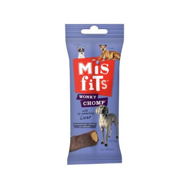 Misfits Wonky Chomp Medium Dog Treats 2 Sticks 12 Pack {Full Case} - ONE CLICK SUPPLIES