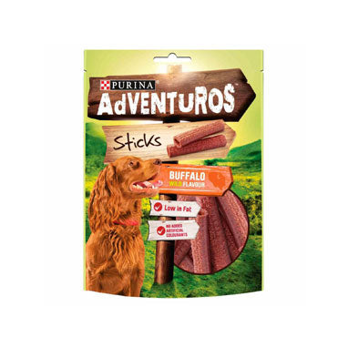 Adventuros Dog Treats Sticks Buffalo Wild 6 x 120g {Full Case} - ONE CLICK SUPPLIES