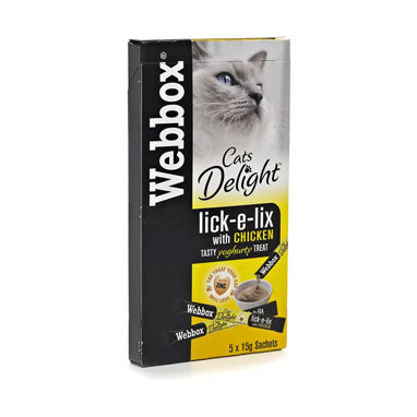 Webbox Lick-e-Lix Chicken 5 x 15g Sachets {10 Boxes} - ONE CLICK SUPPLIES