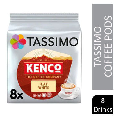 Tassimo Kenco Flat White Pods (Pack of 8) 4051498 - ONE CLICK SUPPLIES