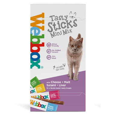 Webbox Cats Delight Mini Mix Sticks for Kittens 16’s - ONE CLICK SUPPLIES