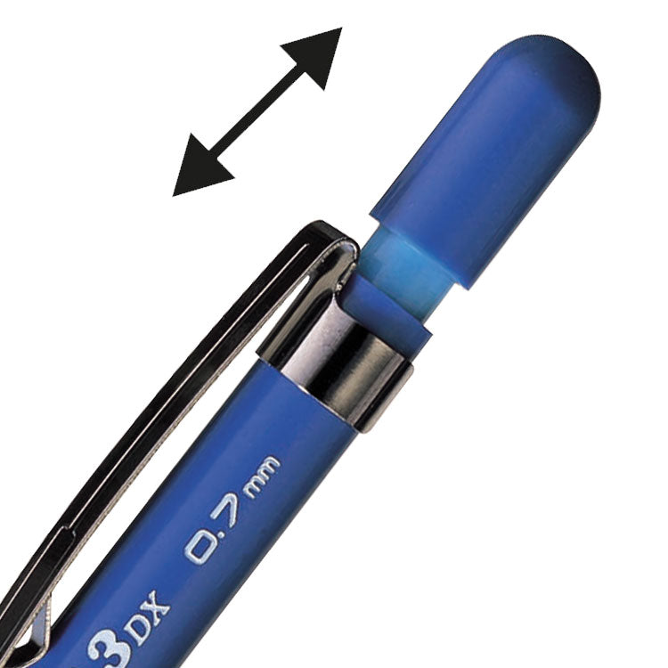 Pentel 120 Mechanical Pencil HB 0.7mm Lead Blue Barrel (Pack 12) A317-C - ONE CLICK SUPPLIES