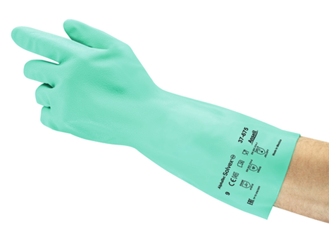 Ansell Solvex {37-675's} Green Large Gloves {All Sizes} - ONE CLICK SUPPLIES