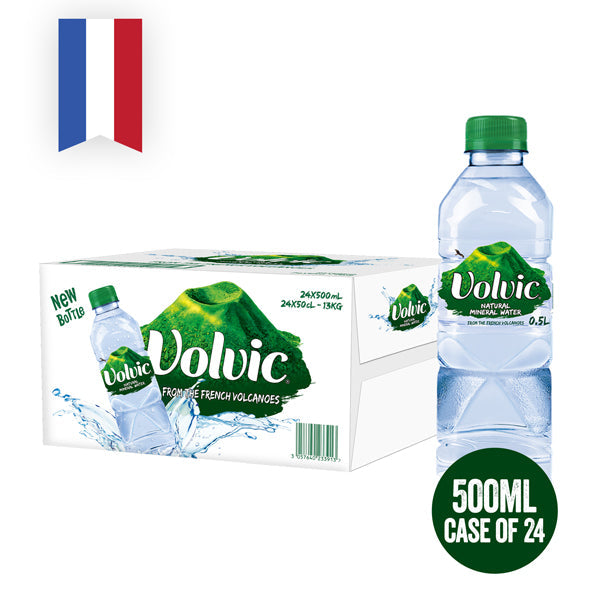 Volvic Mineral Water Still 24 x 500ml (Plastic Bottle) - ONE CLICK SUPPLIES