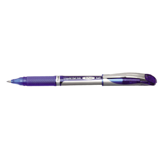 Pentel Energel XM Gel Rollerball Pen 0.7mm Tip 0.35mm Line Blue (Pack 12) - BL57-CO - ONE CLICK SUPPLIES