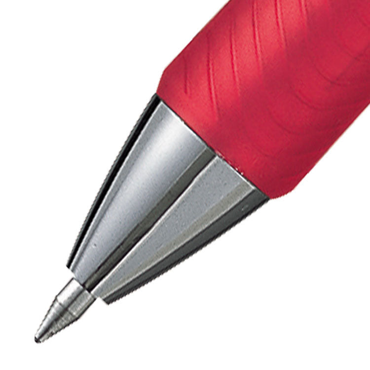 Pentel Energel XM Retractable Gel Rollerball Pen 0.7mm Tip 0.35mm Line Red (Pack 12) - BL77-BO - ONE CLICK SUPPLIES